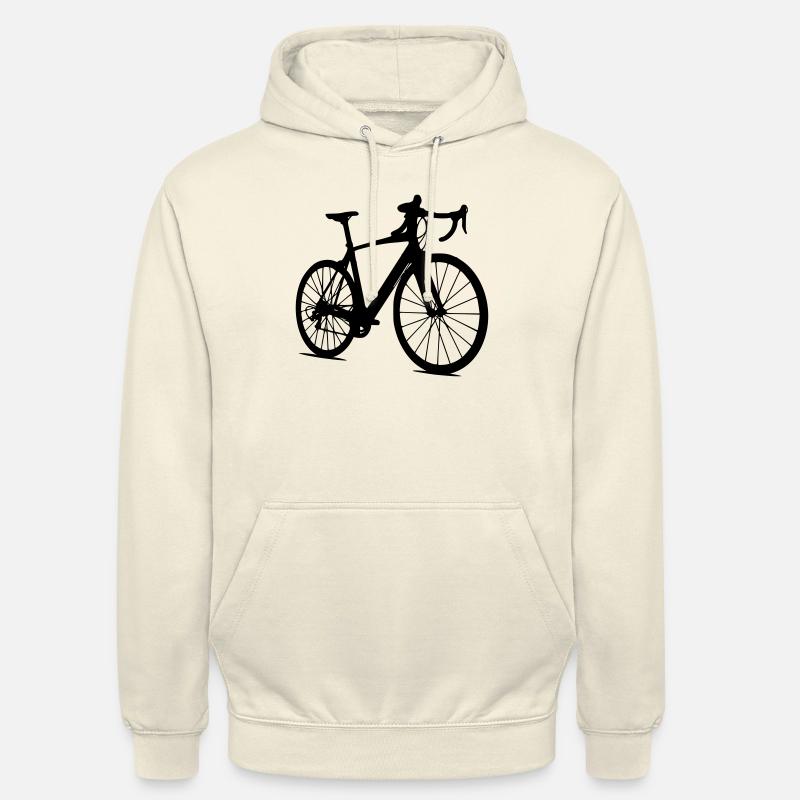 vélo de course - Sweat-shirt à capuche unisexe - vanille