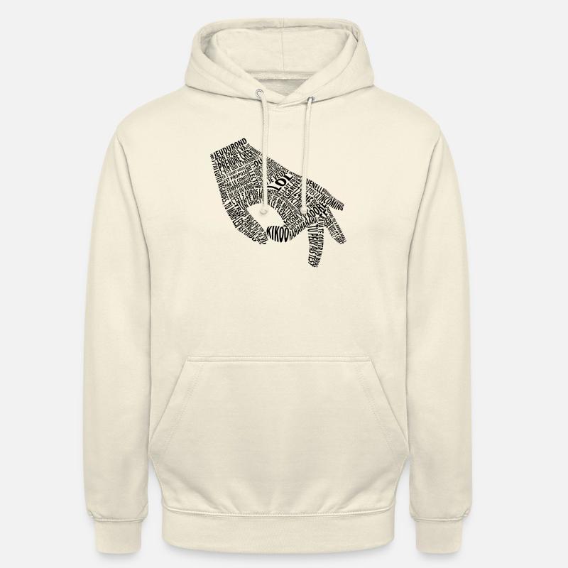 Jeu du rond noir (mème) - Sweat-shirt à capuche unisexe - vanille