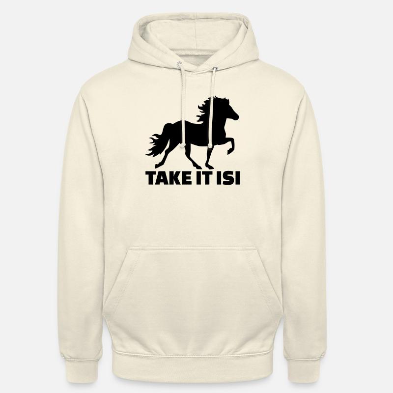 Take it Isi Cheval - Sweat-shirt à capuche unisexe - vanille