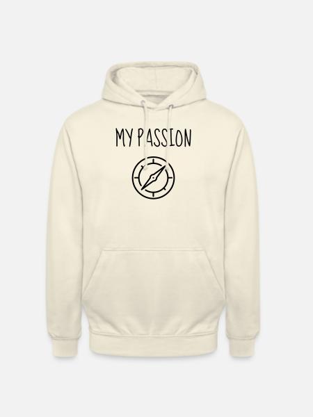 Geocaching / Geocacher / Compass / GPS - Unisex Hoodie - vanilla