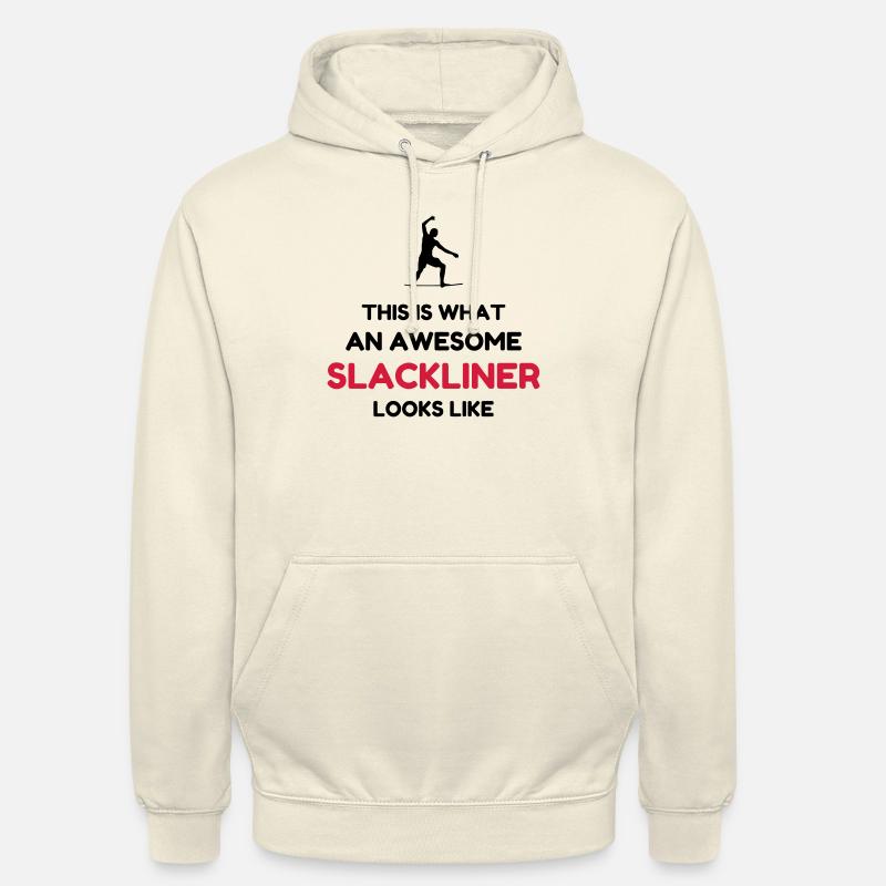 Slackline / Slackliner / Slackeur / Slack - Sweat-shirt à capuche unisexe - vanille