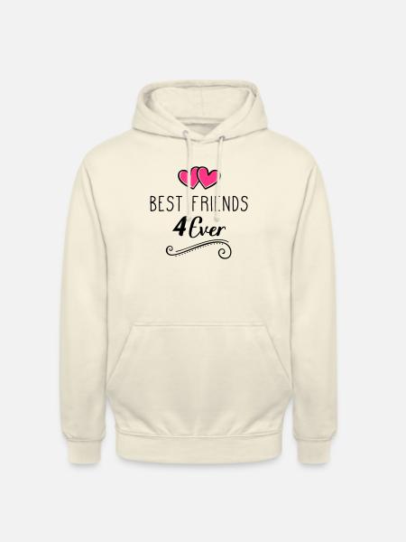 best friends 4 ever design - Unisex Hoodie - Vanille-Milchshake