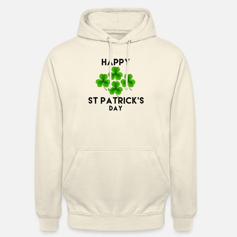 Fête de la St Patrick - Sweat-shirt à capuche unisexe - vanille