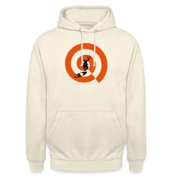 kitesurf extrême - Sweat-shirt à capuche unisexe - vanille - Devant - Alina (178cm) & Michal (187cm)