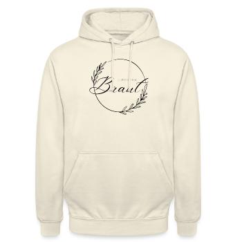 Zukünftige Braut - Unisex Hoodie - Vanille-Milchshake - Vorne - Alina (178cm) & Michal (187cm)