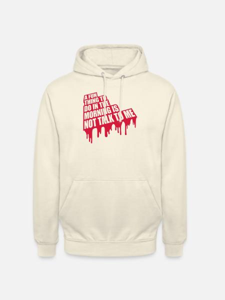 ne me parle pas - Sweat-shirt à capuche unisexe - vanille