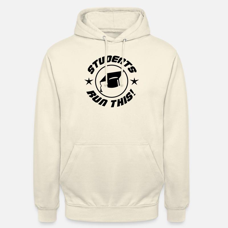 Les étudiants exécutent ceci - Sweat-shirt à capuche unisexe - vanille