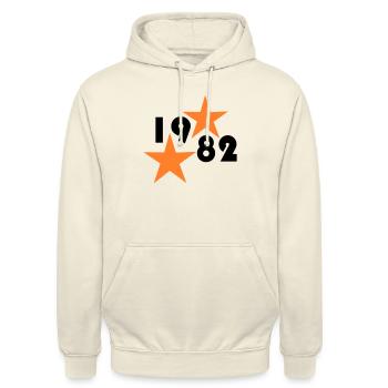 1982 - Unisex Hoodie - vanilla - Front - Alina (178cm) & Michal (187cm)
