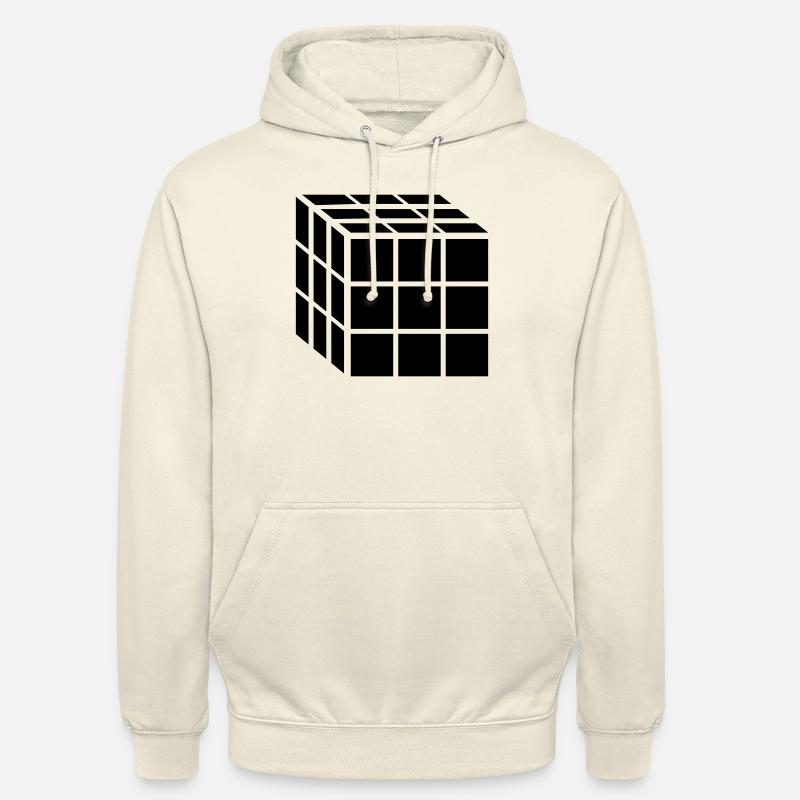 Cube de bloc 3x3 - Sweat-shirt à capuche unisexe - vanille