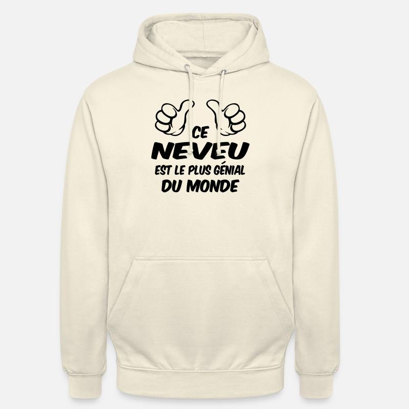 MEILLEUR NEVEU - Sweat-shirt à capuche unisexe - vanille