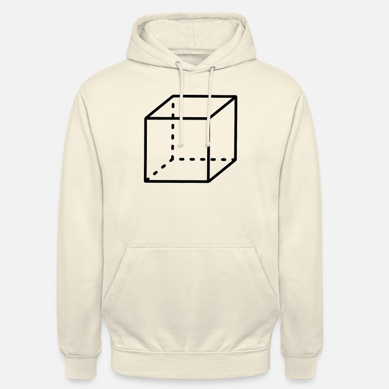 Cube Math - Sweat-shirt à capuche unisexe - vanille