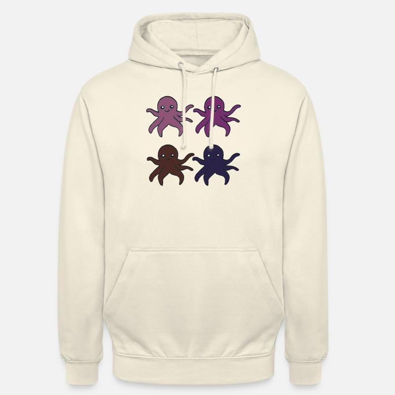 oktopus 4fach - Unisex Hoodie - Vanille-Milchshake