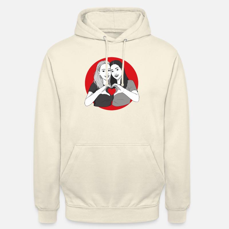 L’amour est l’amour - Sweat-shirt à capuche unisexe - vanille