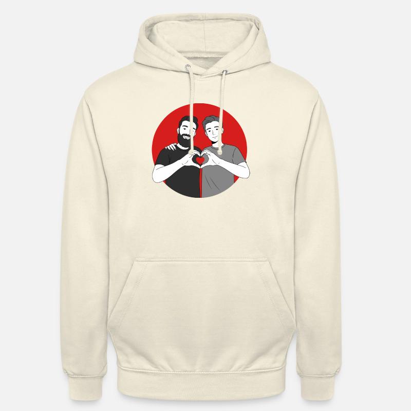 L’amour est l’amour - Sweat-shirt à capuche unisexe - vanille