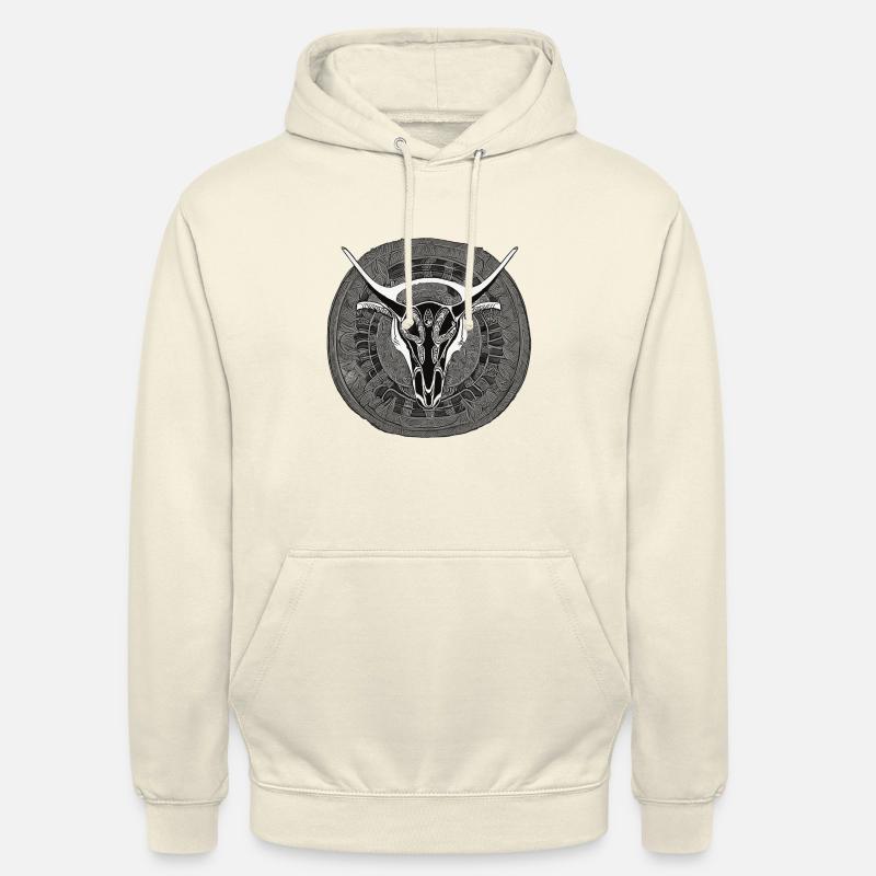 Stier Schädel - Unisex Hoodie - Vanille-Milchshake