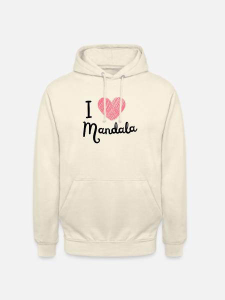 I love Mandala - Unisex Hoodie - Vanille-Milchshake