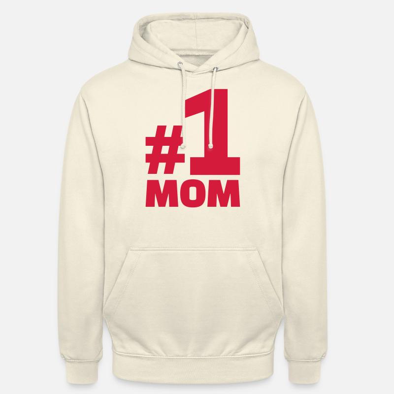 No. 1 Mom - Sweat-shirt à capuche unisexe - vanille