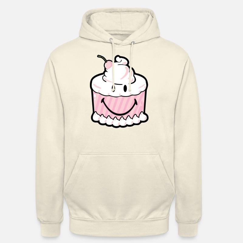 Smiley Cake - Felpa con cappuccio unisex - milkshake