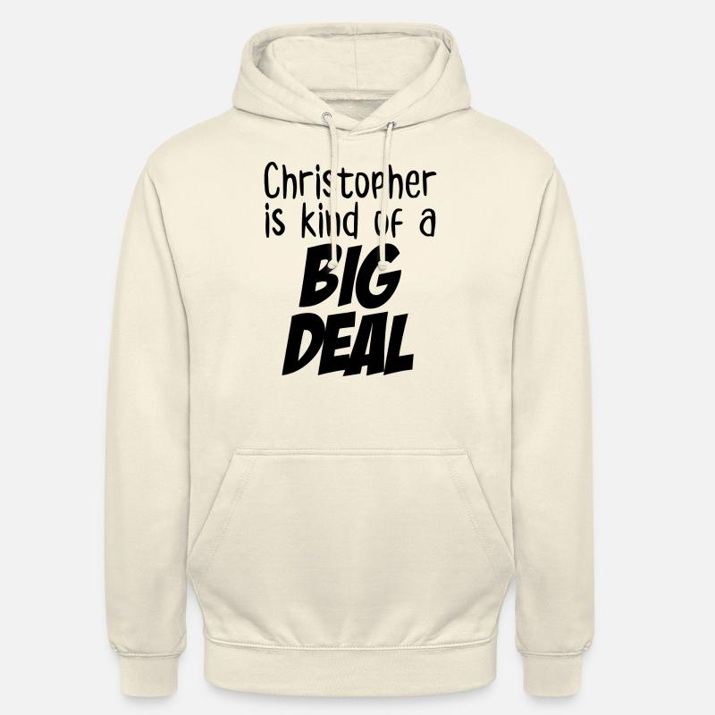 Christopher est un peu un gros problème - Sweat-shirt à capuche unisexe - vanille