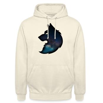 Mystical Wolf - Unisex Hoodie - vanilla - Front - Alina (178cm) & Michal (187cm)