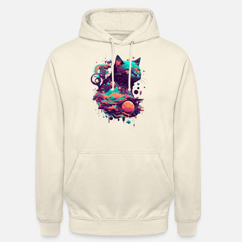 vector katze 2 0 - Unisex Hoodie - Vanille-Milchshake
