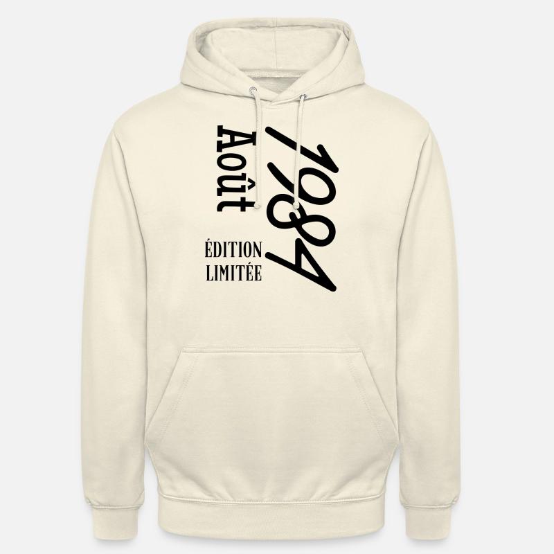 édition limitée aout 1984 - Sweat-shirt à capuche unisexe - vanille