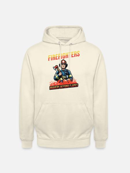 Firefighters - bravery beyond flames - Unisex Hoodie - Vanille-Milchshake