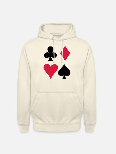 Card game - Playing Card - Unisex Hoodie - vanilla
