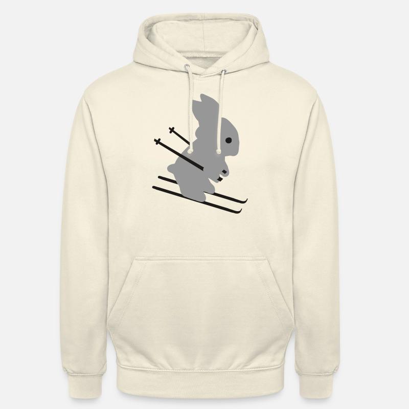 Ski Hase - Skihase - Unisex Hoodie - Vanille-Milchshake