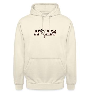 Geißbock Köln - Unisex Hoodie - Vanille-Milchshake - Vorne - Alina (178cm) & Michal (187cm)