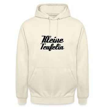 Kleine Teufelin - Unisex Hoodie - Vanille-Milchshake - Vorne - Alina (178cm) & Michal (187cm)