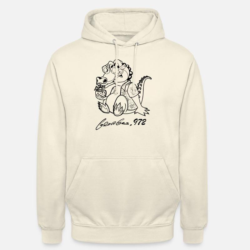 Georges Basic Noir - Sweat-shirt à capuche unisexe - vanille