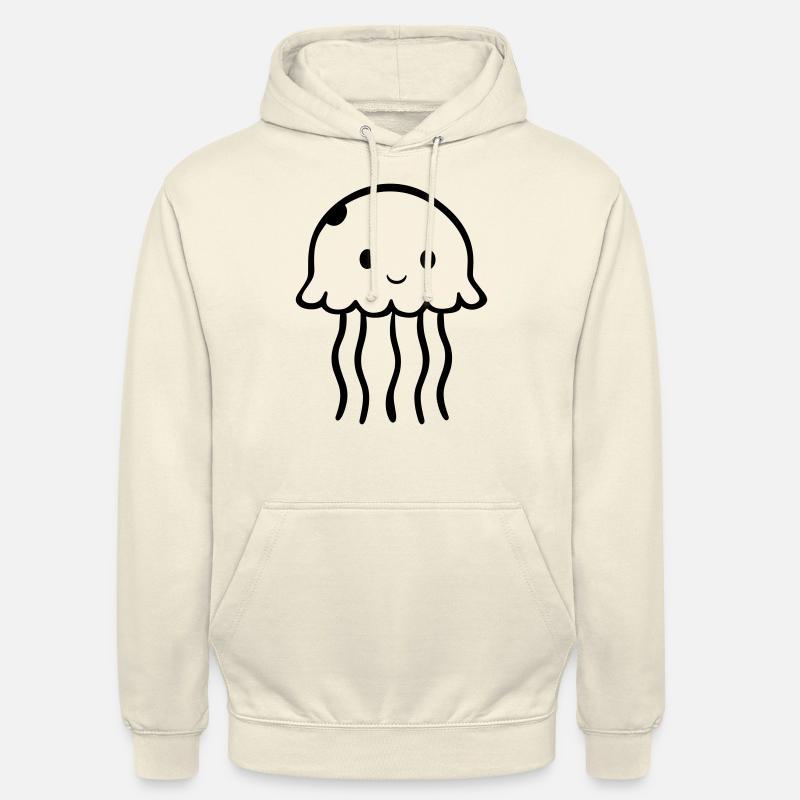 Méduse - Sweat-shirt à capuche unisexe - vanille
