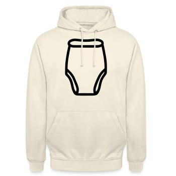 Schicht - Unisex Hoodie - Vanille-Milchshake - Vorne - Alina (178cm) & Michal (187cm)