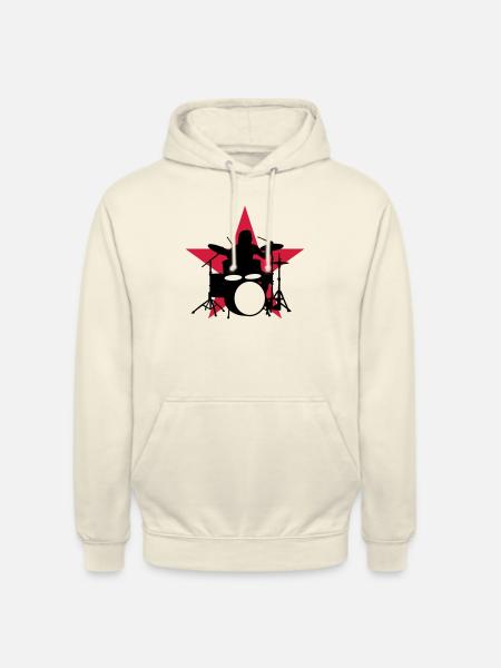drummer_e_2c - Unisex Hoodie - vanilla