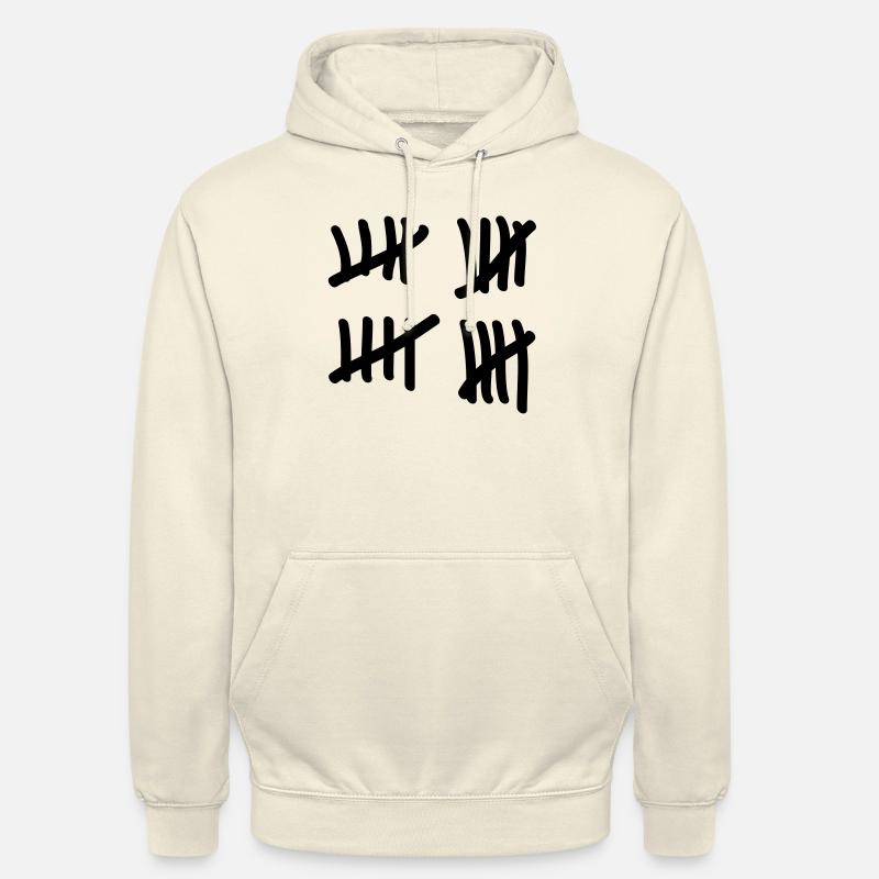 Vingt décompte - Sweat-shirt à capuche unisexe - vanille