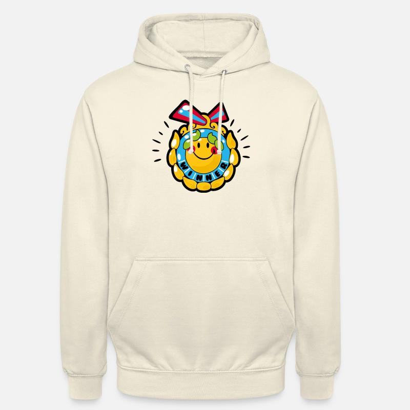 Smiley Winning Medal - Luvtröja unisex - vaniljmilkshake