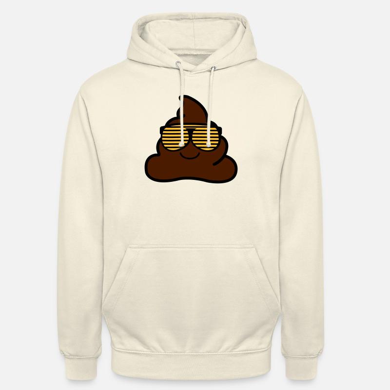 coole_kacke_02 - Sweat-shirt à capuche unisexe - vanille