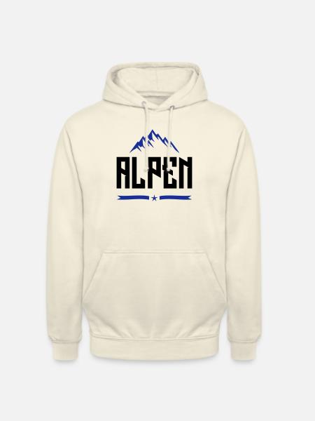 alpen design - Unisex Hoodie - Vanille-Milchshake