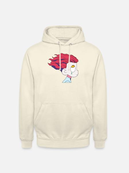 Hisoka cartoon face - Unisex Hoodie - vanilla