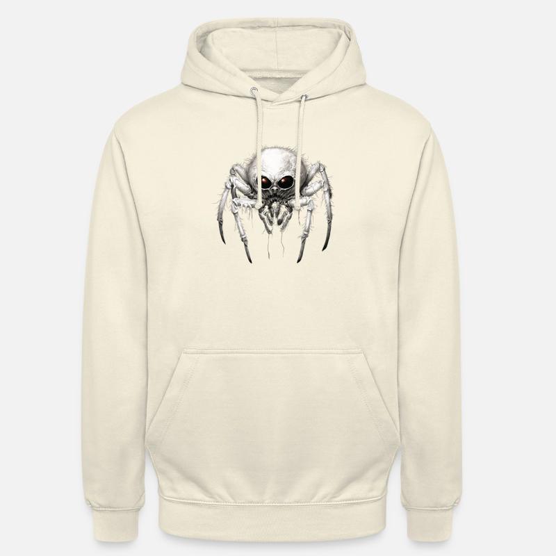 Motifs d'Araignées Géantes - Sweat-shirt à capuche unisexe - vanille