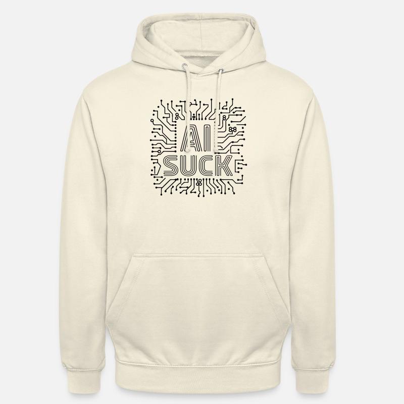 ai suck citation fun ia - Sweat-shirt à capuche unisexe - vanille