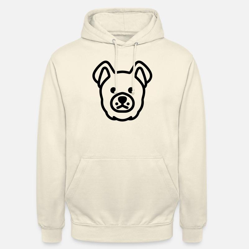 Chien - Sweat-shirt à capuche unisexe - vanille