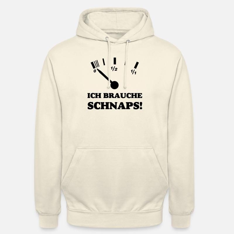 ICH BRAUCHE SCHNAPS - Unisex Hoodie - Vanille-Milchshake