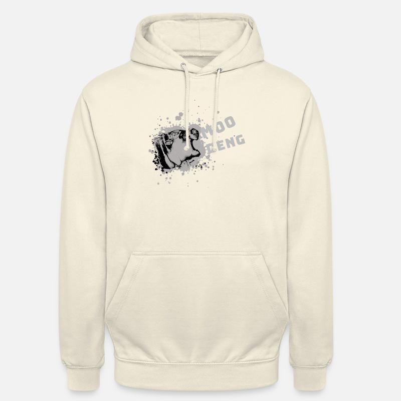 Moo Deng, Nilpferd, illustration, hippo - Unisex Hoodie - Vanille-Milchshake