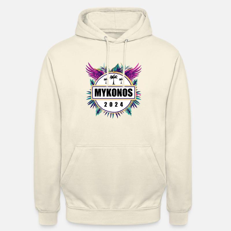 L’équipe de Mykonos 2024 - Sweat-shirt à capuche unisexe - vanille