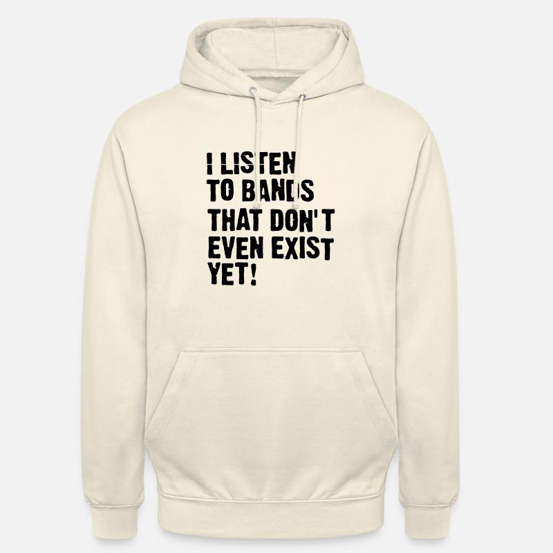 Je écouter des groupes - Sweat-shirt à capuche unisexe - vanille