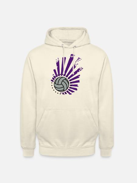 Volleyball Design (stars) - Unisex Hoodie - vanilla