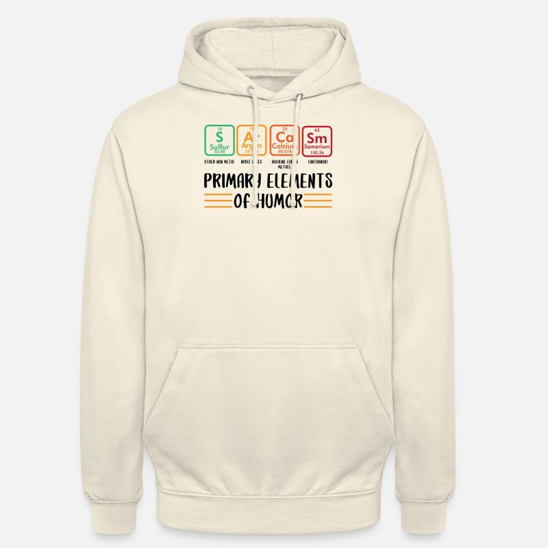 Principaux éléments de l’humour - Sweat-shirt à capuche unisexe - vanille