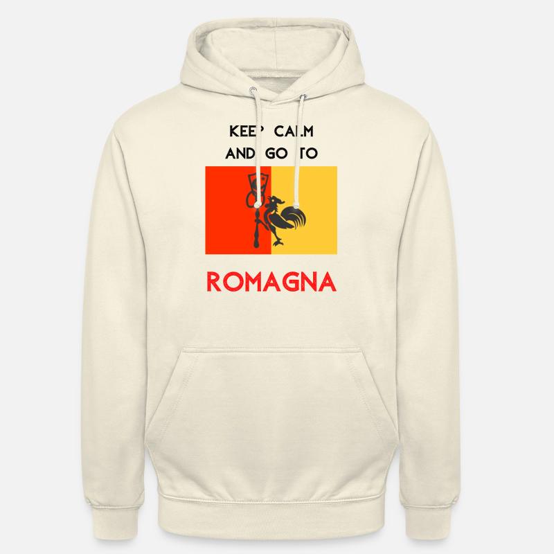 Keep Calm and go to Romagna - Felpa con cappuccio unisex - milkshake